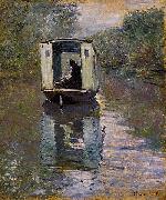 Claude Monet Le Bateau atelier oil painting reproduction